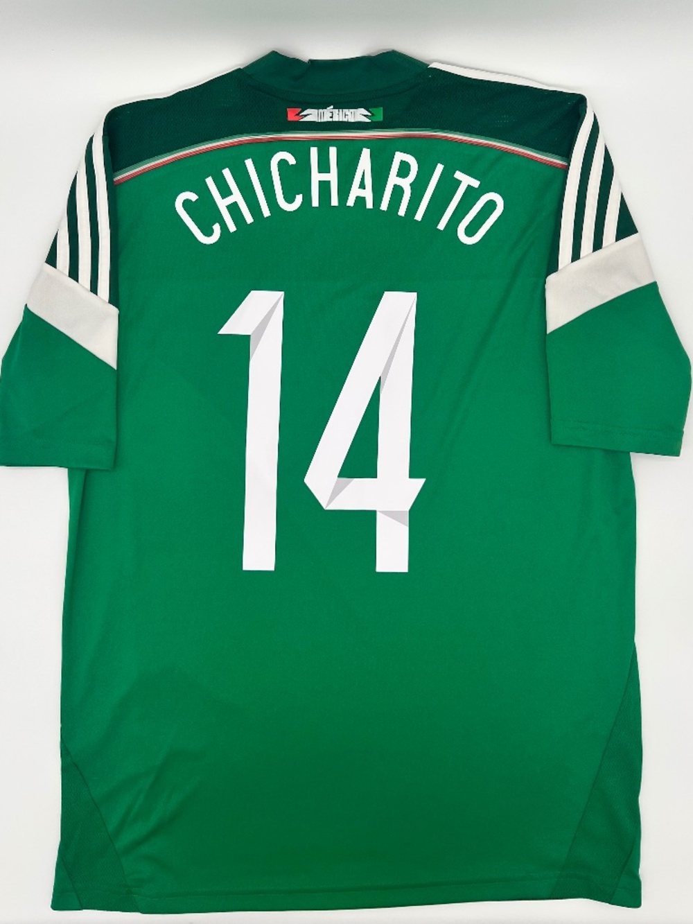 Mexico 2014/2015 Home Chicharito #14 Authentic adidas Jersey M Men Green